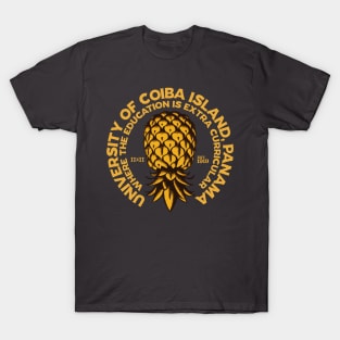 Coiba Island University, Upside Down Pineapple Logo T-Shirt